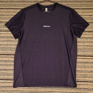 BAMBOO AVE Solid‎ Black Athletic Mens Medium Short Sleeve Athletic T Shirt